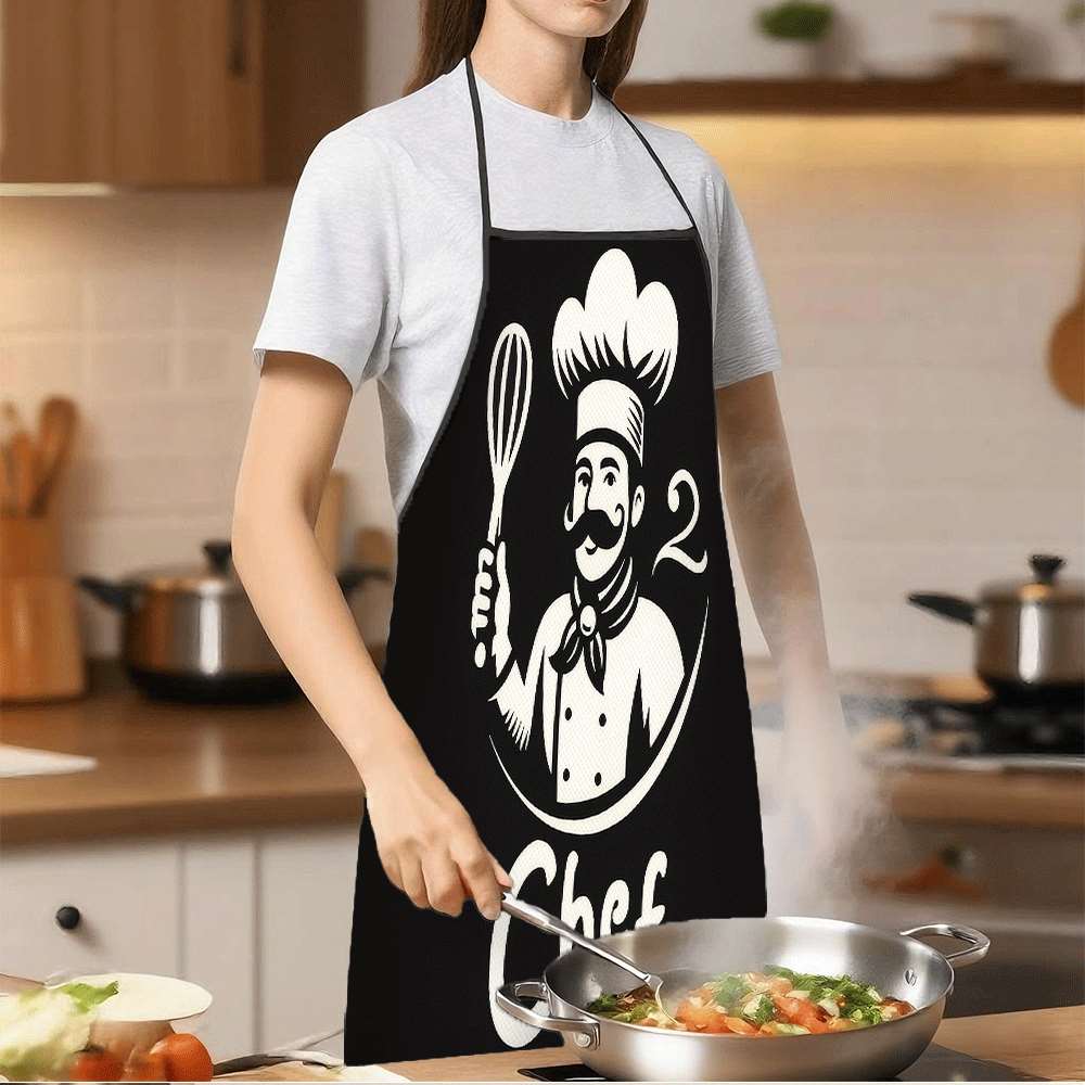 심플하고 클래식한 테마의 앞치마 1개, 자신감 넘치고  - Home Cooking Cafe 리뷰 및 가격