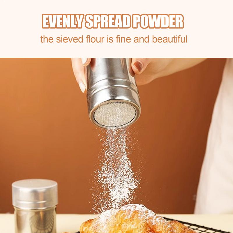 스테인리스강 분말 스프링클러 병, 밀가루 체 먼지털이  - Home Cooking Help 리뷰 및 가격
