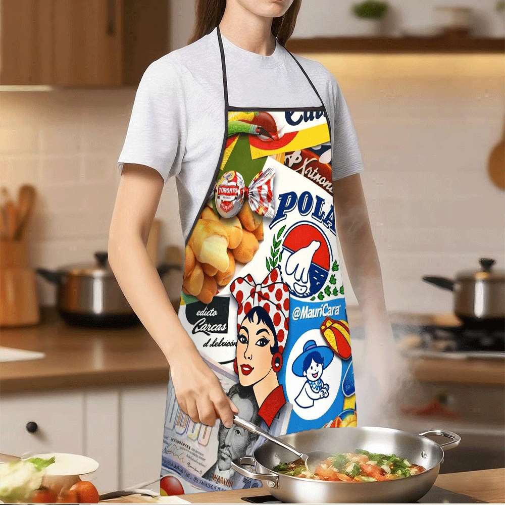 베네수엘라 문화 테마가 있는 재미있는 앞치마 1개, 맥 - Home Cooking Cafe 리뷰 및 가격